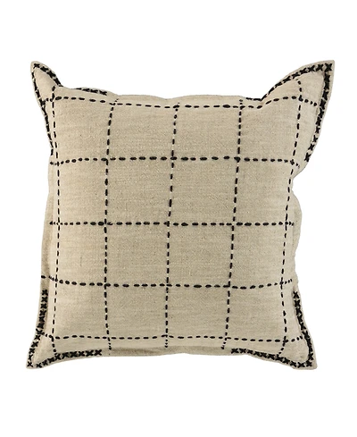 Rizzy Home Jennie Cotton Blend Decorative Pillow, 20" x 20"