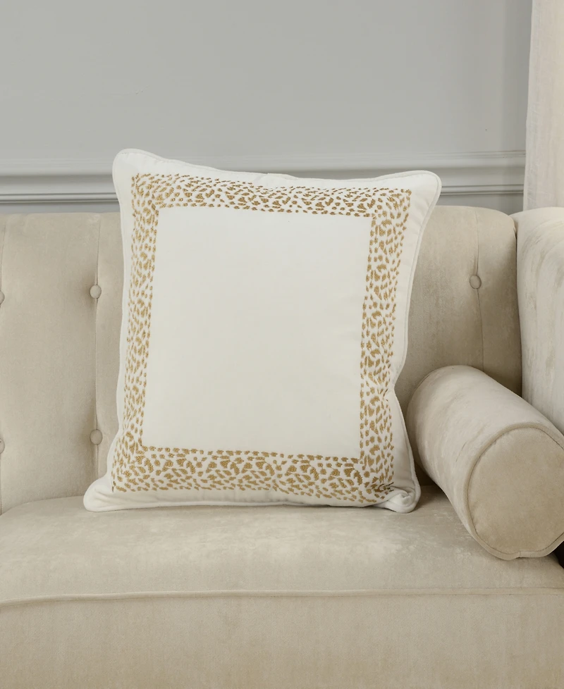 Rizzy Home Catherine Cotton Decorative Pillow, 22" x 22"