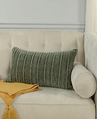 Rizzy Home Marie Cotton Blend Decorative Pillow, 14" x 26"