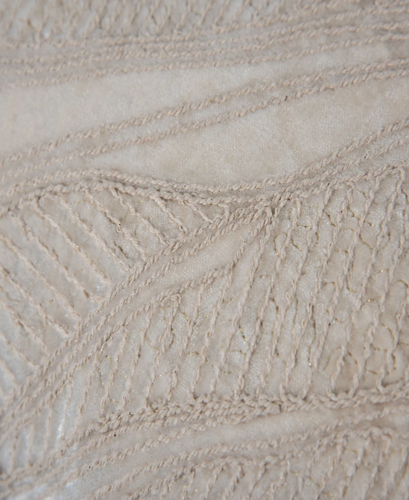 Rizzy Home Veda Velvet Decorative Pillow, 22" x 22"