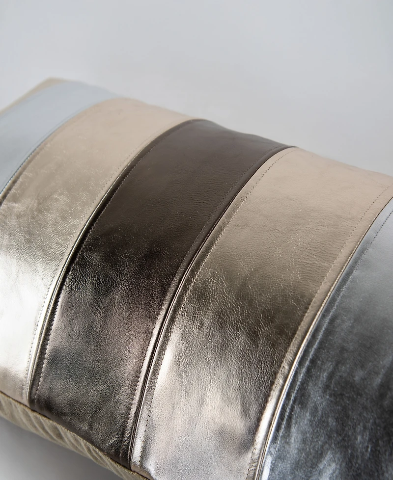 Rizzy Home Melissa Leather Decorative Pillow, 14" x 26"