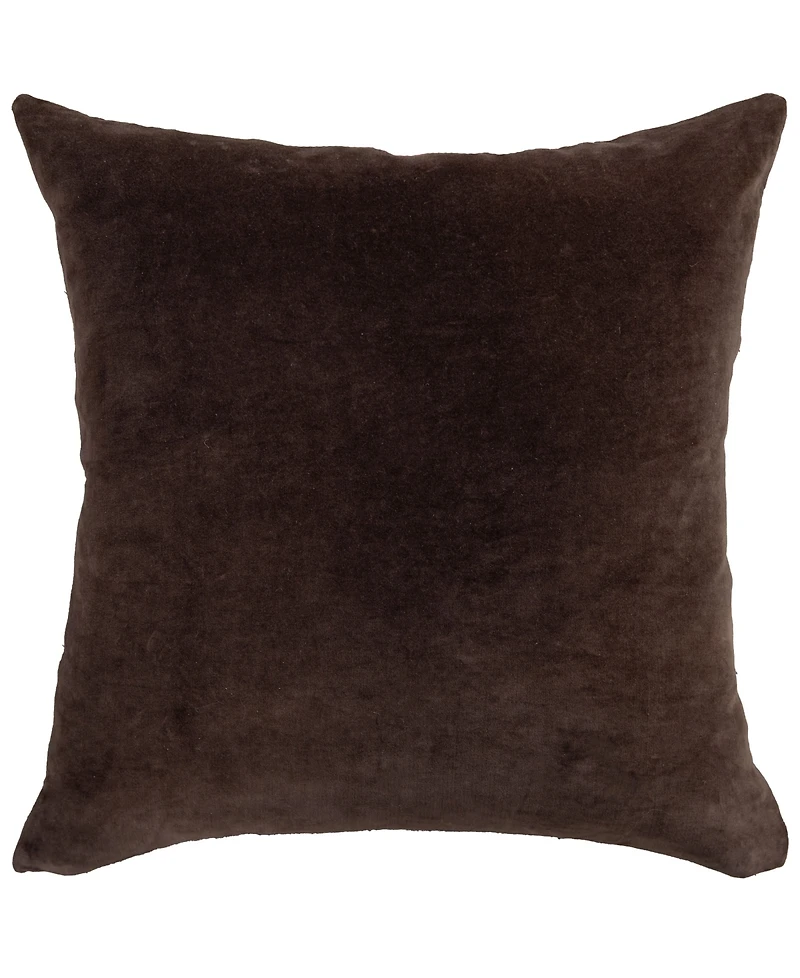 Rizzy Home Ivy Cotton Decorative Pillow, 22" x 22"