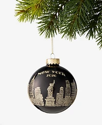Holiday Lane New York City Skyline On Black Ornament, Exclusively at Macy's