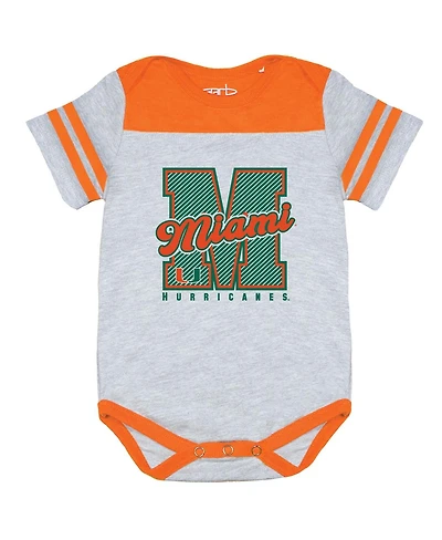 Garb Baby Boys and Girls Orange Miami Hurricanes Thomas Bodysuit