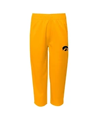 Outerstuff Baby Boys and Girls 2-Piece Black Iowa Hawkeyes Red Zone Jersey Pants Set