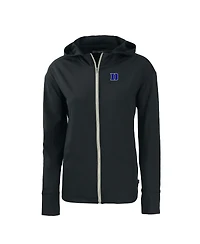 Cutter & Buck Women's Black Duke Blue Devils Daybreak Eco Full-Zip Hoodie