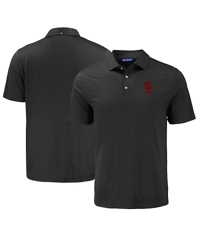 Cutter & Buck Men's Black Usc Trojans Coastline Epic Comfort Eco Polo Shirt