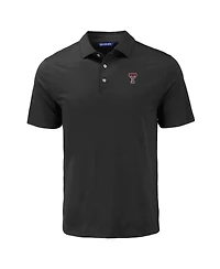 Cutter & Buck Men's Black Texas Tech Red Raiders Coastline Epic Comfort Eco Polo Shirt