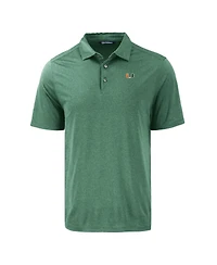 Cutter & Buck Men's Green Miami Hurricanes Coastline Epic Comfort Eco Polo Shirt