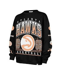 '47 Brand Women's Black Atlanta Hawks 2025/26 City Edition Go Big Oversized Sweatshirt