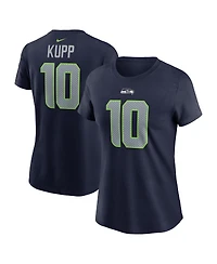Nike Women's Cooper Kupp College Navy Seattle Seahawks Player Name Number T-Shirt