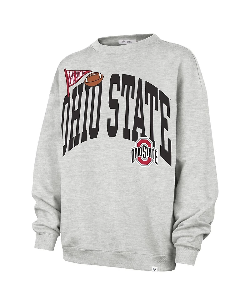 '47 Brand Women's Gray Ohio State Buckeyes Icon Fleece Sweatshirt