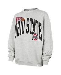 '47 Brand Women's Gray Ohio State Buckeyes Icon Fleece Sweatshirt
