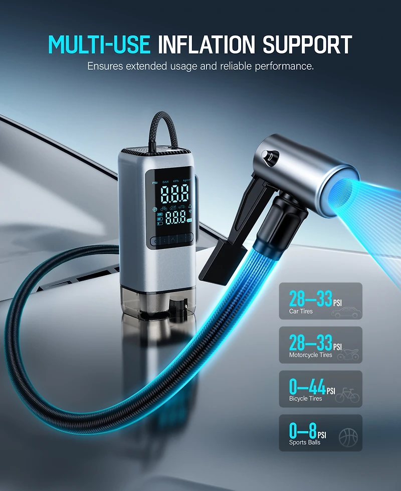 Sugift 20-Amp Battery Charger/Maintainer with Lcd Display & Desulfation Mode