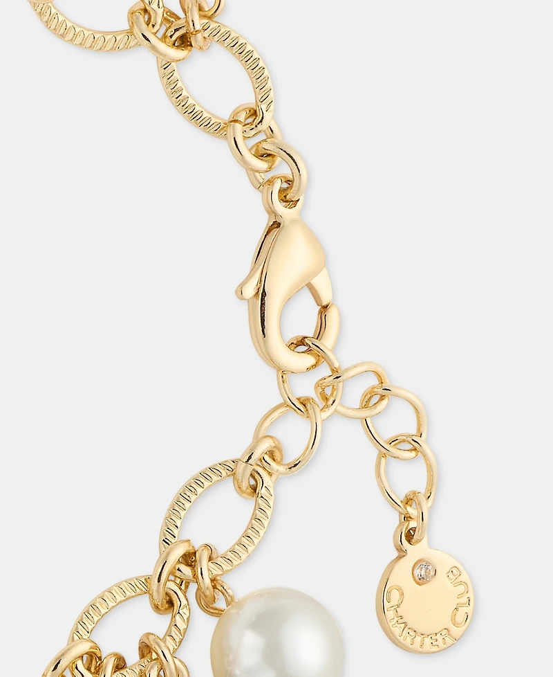 Charter Club Multi-Stone Charm Bracelet, Macy's Exclusive