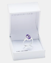 Charter Club Purple Crystal Ring, Macy's Exclusive
