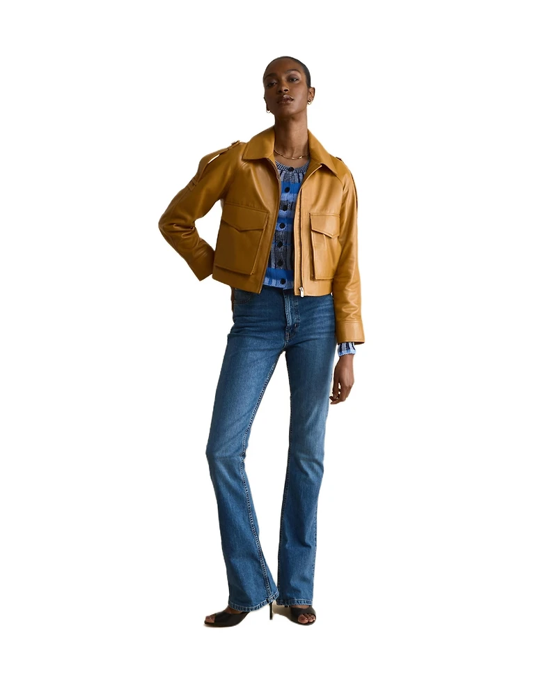Furniq Uk Women's Leather Jacket