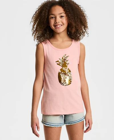 Epic Threads Girls' 5-20 Sequin Pineapple Tank Top, Macy's Exclusive