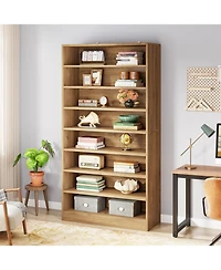Tribesigns 71 Inch Tall Bookcase, Modern Freestanding Bookshelf 9 Tier Bookcases
