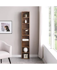 Rainsken 8-Tier Tall Narrow Bookshelf