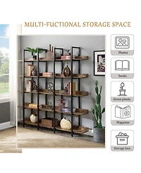 Rainsken 5 Tier Open Bookcase