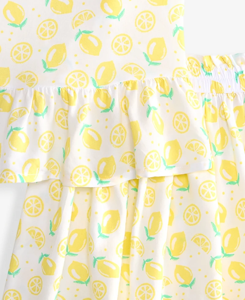 Epic Threads Girls' Xs-xl Lemon-Print Top & Skirt, 2-Piece Set, Macy's Exclusive