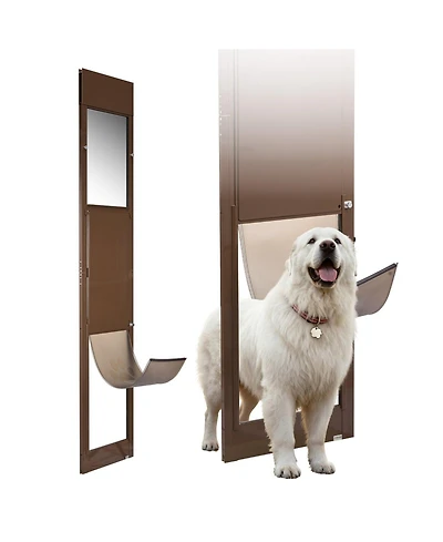Cozito Sliding Glass Dog Door Adjustable Height 75 7/8" to 80 11/16" with 13 5/8" x 23 5/8" Flap