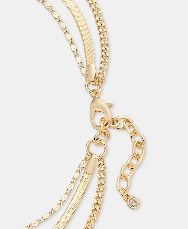 On 34th Layered Sun Pendant Necklace, 16" + 2 extender, Macy's Exclusive