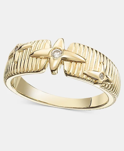 On 34th Pave Star Textured Band Ring, Macy's Exclusive