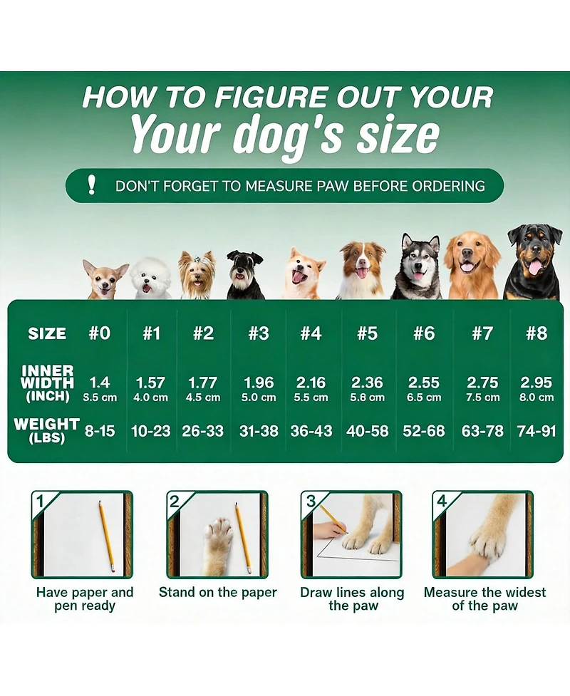 Aronkl Anti-slip Dog Boots for Large Dogs - Durable, Secure Fit, All-Weather Protection