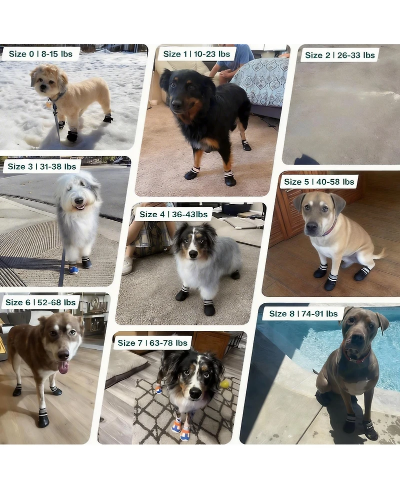 Aronkl Anti-slip Dog Boots for Large Dogs - All-Weather Protection and Comfort