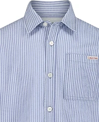 Calvin Klein Boys' 8-16 Resort Short-Sleeve Woven Shirt