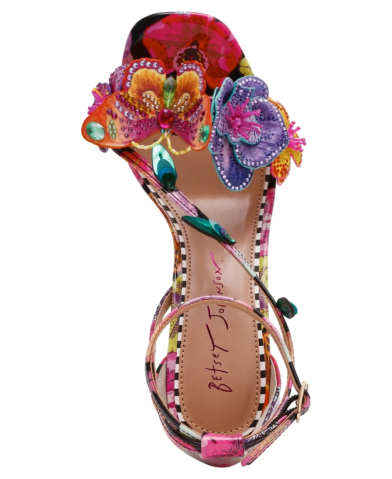 Betsey Johnson Women's Camile Sculpted Heel Sandals