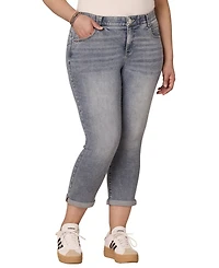 Democracy Plus Ankle-Length Mid-Rise Jeans