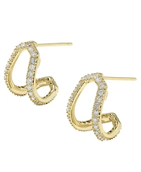 Kendra Scott Cubic Zirconia Daphne Pave Huggie Earrings