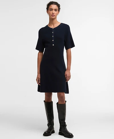 Barbour Women's Camille Knitted Short-Sleeve Dress