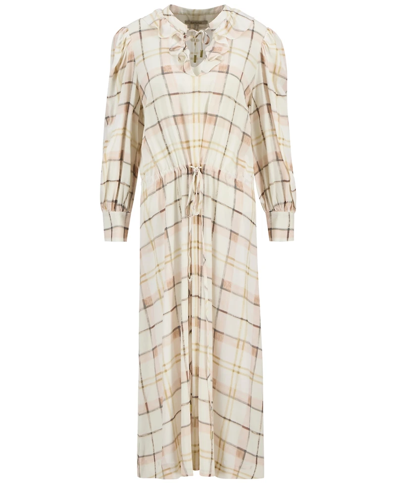 Barbour Women's Asker Oversized-Sleeve Midi Dress