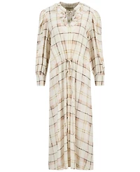 Barbour Women's Asker Oversized-Sleeve Midi Dress