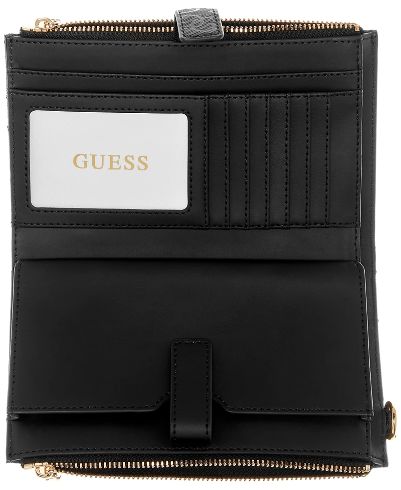 Guess Ainse Double Zip Around Wristlet Bag