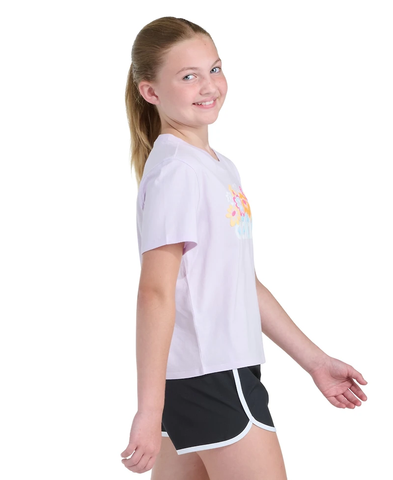 adidas Girls' 8-16 Short-Sleeve Graphic T-Shirt