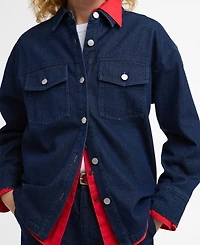 Barbour Women's Long-Sleeve Collared Maia Denim Shirt