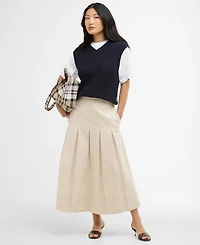 Barbour Women's Pleated Kirby Midi Skirt