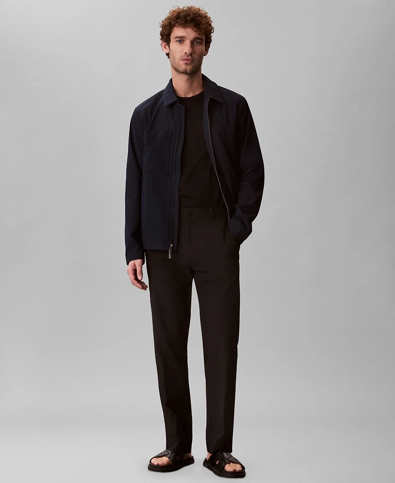 Calvin Klein Men's Seersucker Blouson Jacket