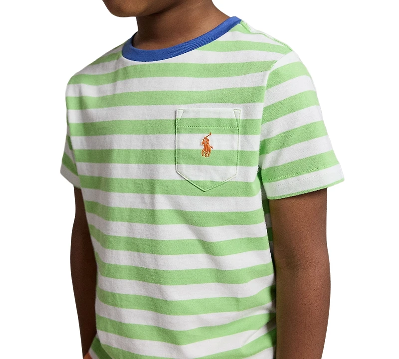 Polo Ralph Lauren Boys' 2T-7 Striped Crewneck T-Shirt