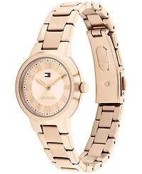 Tommy Hilfiger Women's Quartz Rose Gold Tone Stainless Steel Bracelet Watch, 28mm