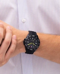 Tommy Hilfiger Men's Quartz Black Silicone Strap Watch, 40mm