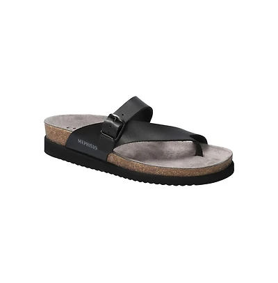 Mephisto Women's Helen Classics Sandal Black Waxy Leather
