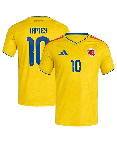 Adidas Men's James Rodriguez Yellow Colombia National Team 2026 Home Replica Jersey