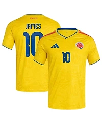 Adidas Men's James Rodriguez Yellow Colombia National Team 2026 Home Replica Jersey