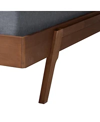 Boxton Studio Sarita 62.6" Wood Mid-Century Design Bed Frame, Queen